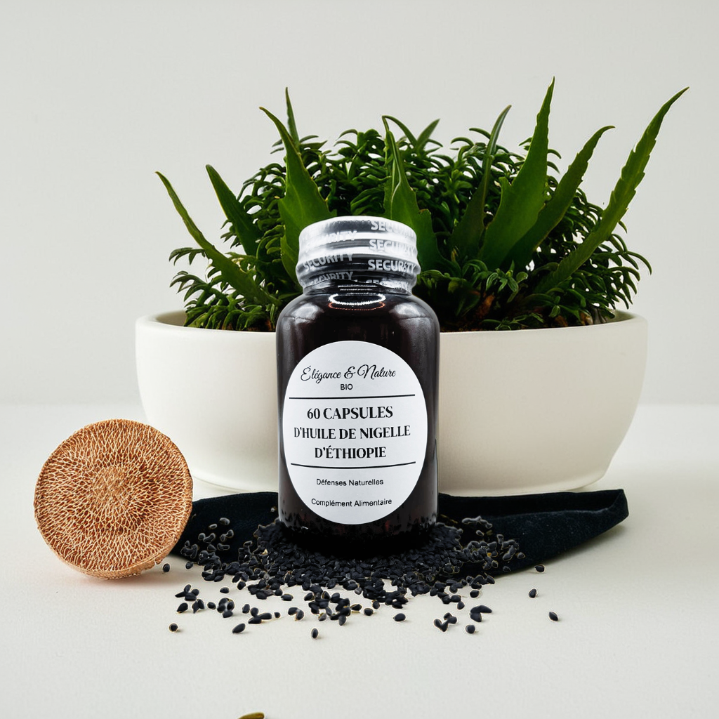 CAPSULES D'HUILE DE NIGELLE D'ÉTHIOPIE HABACHIA