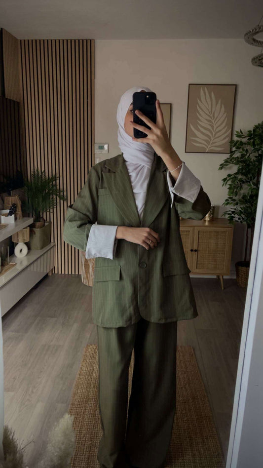 Ensemble Blazer kaki